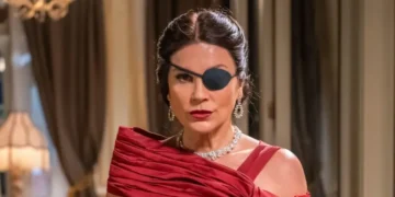 Sandra em Êta Mundo Melhor. (Foto: reprodução/Globo)