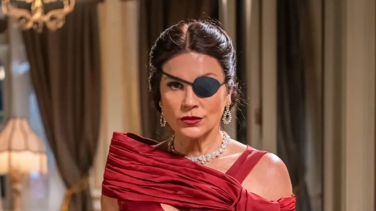 Sandra em Êta Mundo Melhor. (Foto: reprodução/Globo)