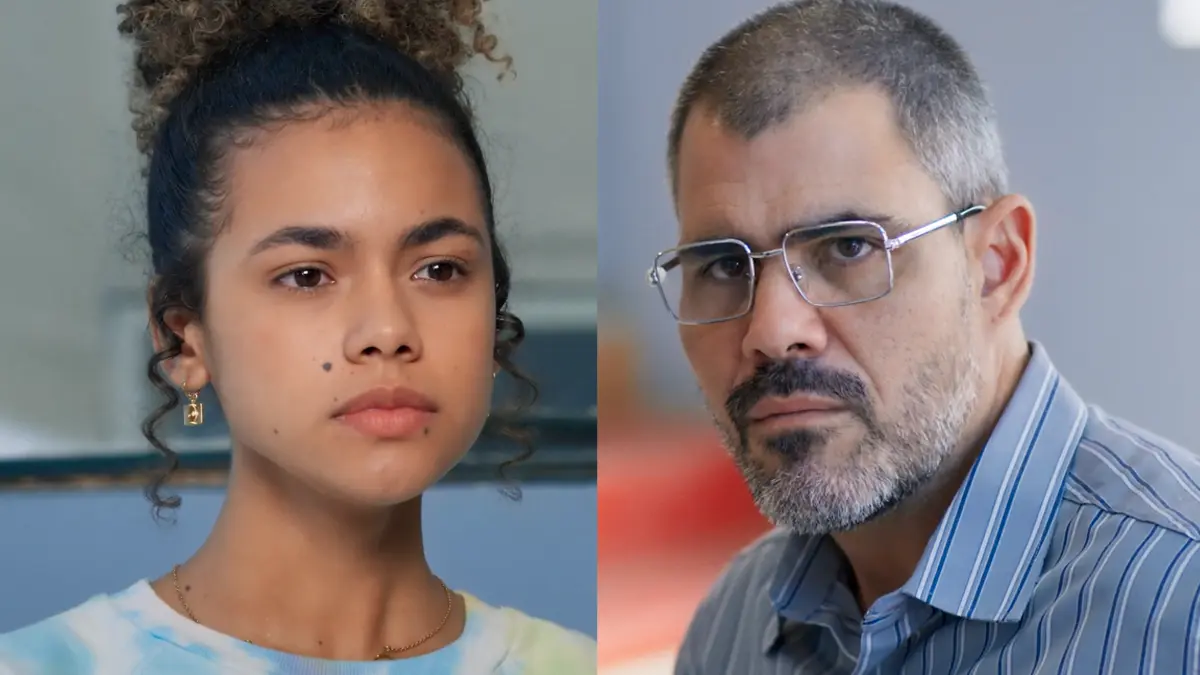 Joélly (à esquerda) e Jorginho (à direita) em Três Graças.