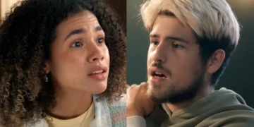 Joélly (à esquerda) e Raul (à direita) em Três Graças.