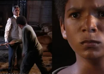 José Alceu descarrega todo o ódio que sente por Antenor e surpreende ao dar chicotadas no ex-feitor: “Como você fazia com os negros”