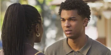 Leona (Clara Moneke) e Samuel (Juan Paiva) em Dona de Mim (Foto: Reprodução/TV Globo)