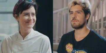 Samira (Fernanda Vasconcellos) e Raul (Paulo Mendes) em Três Graças (Foto: Reprodução/TV Globo)