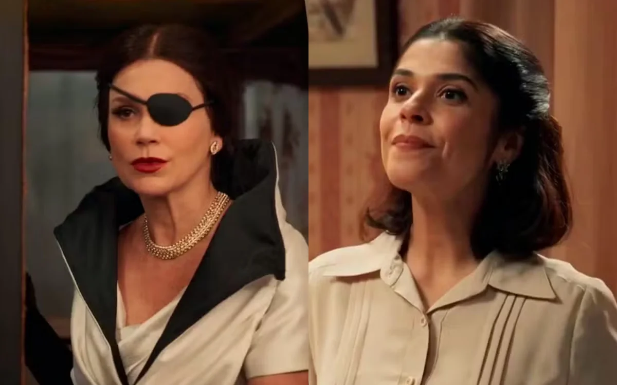 Sandra e Olga em Êta Mundo Melhor. (Foto: reprodução/Globo)