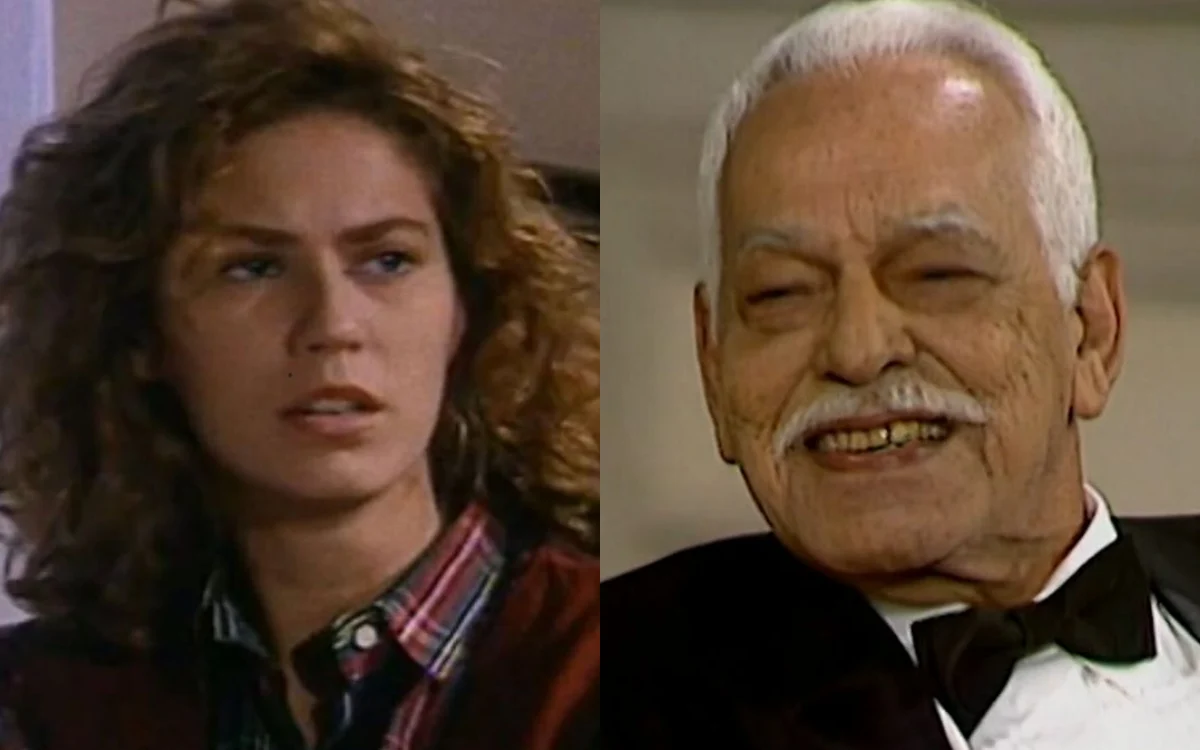 Alaíde e Betinho em Rainha da Sucata. (Foto: reprodução/Globo)