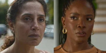 Ellen (Camila Pitanga) e Leo (Clara Moneke) em Dona de Mim (Foto: Reprodução/TV Globo)