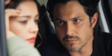 Gerluce (à esquerda) e Paulinho (à direita) em cena de Três Graças.