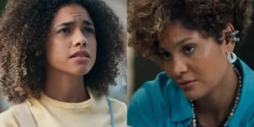 Joélly e Lena em Três Graças. (Foto: reprodução/Globo)