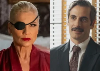 Sandra e Araújo em Êta Mundo Melhor. (Foto: reprodução/Globo)