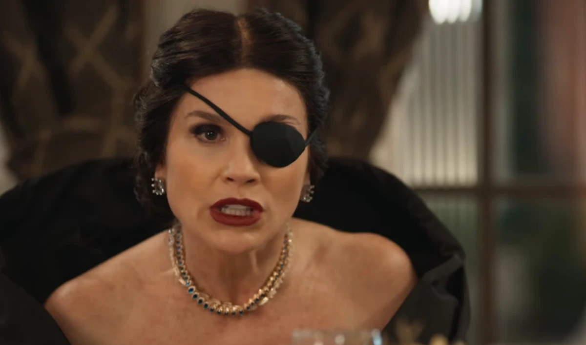 Sandra em Êta Mundo Melhor. (Foto: reprodução/Globo)