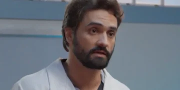 Médico José Maria em cena da novela Três Graças.
