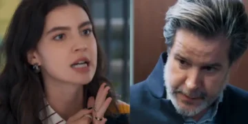 Três Graças: Lorena estraga jantar de Ferrete ao chegar acompanhada de Juquinha e encara o vilão de frente