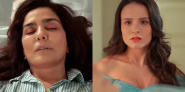 Miriam e Estela em Êta Mundo Melhor. (Foto: reprodução/Globo)