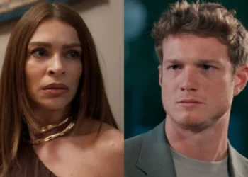 Arminda e Leonardo em Três Graças. (Foto: reprodução/Globo)