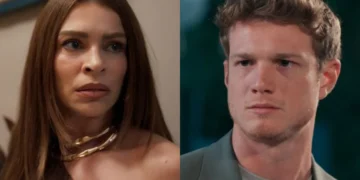 Arminda e Leonardo em Três Graças. (Foto: reprodução/Globo)