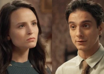 Estela (Larissa Manoela) e Túlio (Cadu Libonati) em Êta Mundo Melhor (Foto: Reprodução/TV Globo)