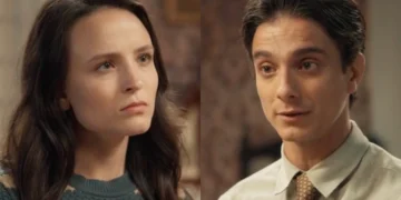 Estela (Larissa Manoela) e Túlio (Cadu Libonati) em Êta Mundo Melhor (Foto: Reprodução/TV Globo)