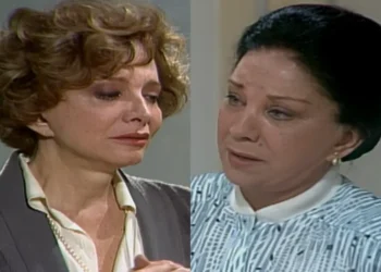 Laurinha e Lena em Rainha da Sucata. (Foto: reprodução/Globo)