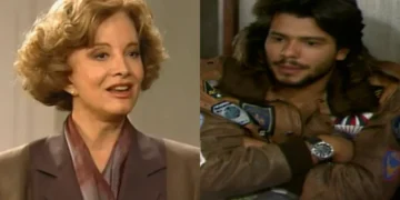 Laurinha e Rafael em Rainha da Sucata. (Foto: reprodução/Globo)
