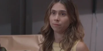 Lucélia (Daphne Bozaski) em Três Graças (Foto: Reprodução/TV Globo)