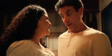 Divina e Zé dos Porcos em Êta Mundo Melhor. (Foto: reprodução/Globo)