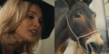 Sandra em Êta Mundo Melhor. (Foto: reprodução/Globo)