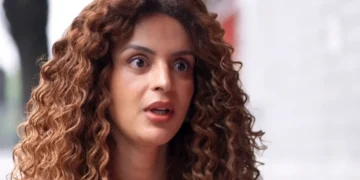 Viviane em cena da novela Três Graças.