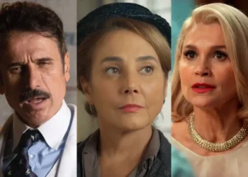 Ernesto, Zulma e Sandra em Êta Mundo Melhor. (Foto: reprodução/Globo)