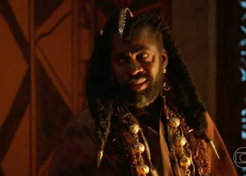 Jendal (Lázaro Ramos) em A Nobreza do Amor (Foto: Reprodução/TV Globo)