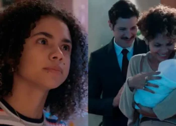 Resumo Três Graças: Lena ressurge com a filha de Joélly, liga para a jovem e deixa escapar o choro do bebê