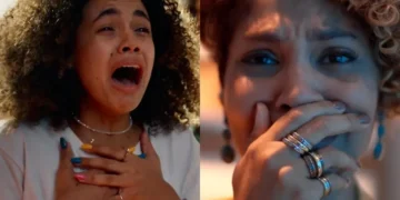 Joélly e Lena em Três Graças. (Foto: reprodução/Globo)