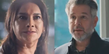 Lígia e Ferette em Três Graças. (Foto: reprodução/Globo)
