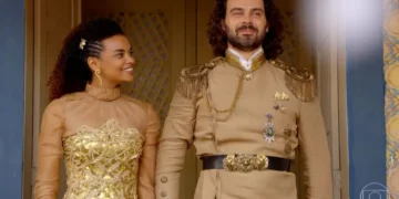 Rainha Cristina e Rei Augusto em Cordel Encantado. (Foto: reprodução/Globo)