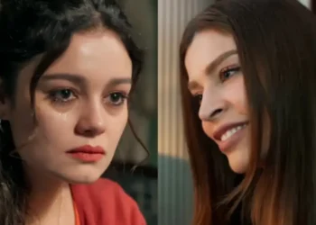 Gerluce (Sophie Charlotte) e Arminda (Grazi Massafera) em Três Graças (Foto: Reprodução/TV Globo)