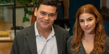 Henrique (Claudio Gabriel) e Juquinha (Gabriela Medvedovsky) em Três Graças (Foto: Manoella Mello/TV Globo)