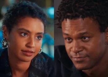 Eduarda e Leandro em Coração Acelerado. (Foto: reprodução/Globo)