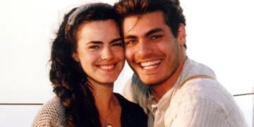 Ana Paula Arósio (Giuliana) e Thiago Lacerda (Matteo) em Terra Nostra (Foto: Divulgação/Globo)