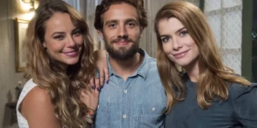Melissa (Paolla Oliveira), Felipe (Rafael Cardoso) e Lívia (Alinne Moraes) em Além do Tempo (Foto: Estevam Avellar/Globo)