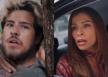 Raul (Paulo Mendes) e Arminda (Grazi Massafera) em Três Graças (Foto: Reprodução/TV Globo)