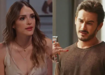 Naiane e João Raul em Coração Acelerado. (Foto: reprodução/Globo)