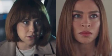 Samira (Fernanda Vasconcellos) e Arminda (Grazi Massafera) em Três Graças (Foto: Reprodução/TV Globo)