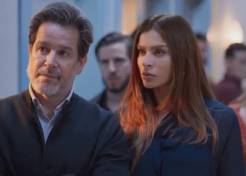 Ferette (Murilo Benício) e Arminda (Grazi Massafera) em Três Graças (Foto: Reprodução/TV Globo)