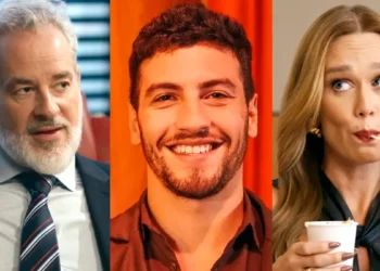 Ademir (à esquerda), André (centro) e Dora (à direita) em Quem Ama Cuida.