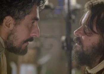 Ariel e Bernardo em Além do Tempo. (Foto: reprodução/Globo)