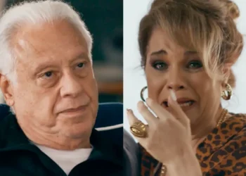 Arthur (à esquerda) e Pilar (à direita) em Quem Ama Cuida.