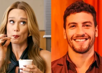 Dora (à esquerda) e André (à direita) em Quem Ama Cuida.