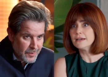 Ferette (à esquerda) e Samira (à direita) em cenas de Três Graças.