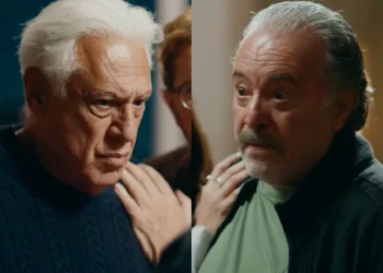 Antonio Fagundes (Arthur) e Tony Ramos (Otoniel) em Quem Ama Cuida (Foto: Reprodução/TV Globo)