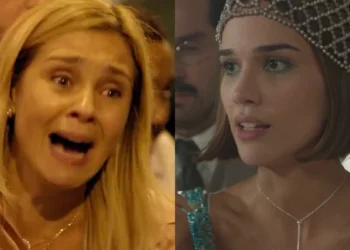 Carminha (Adriana Esteves) em Avenida Brasil e Virgínia (Theresa Fonseca) em A Nobreza do Amor (Foto: Reprodução/TV Globo)