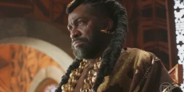 Jendal (Lázaro Ramos) em A Nobreza do Amor (Foto: Reprodução/TV Globo)